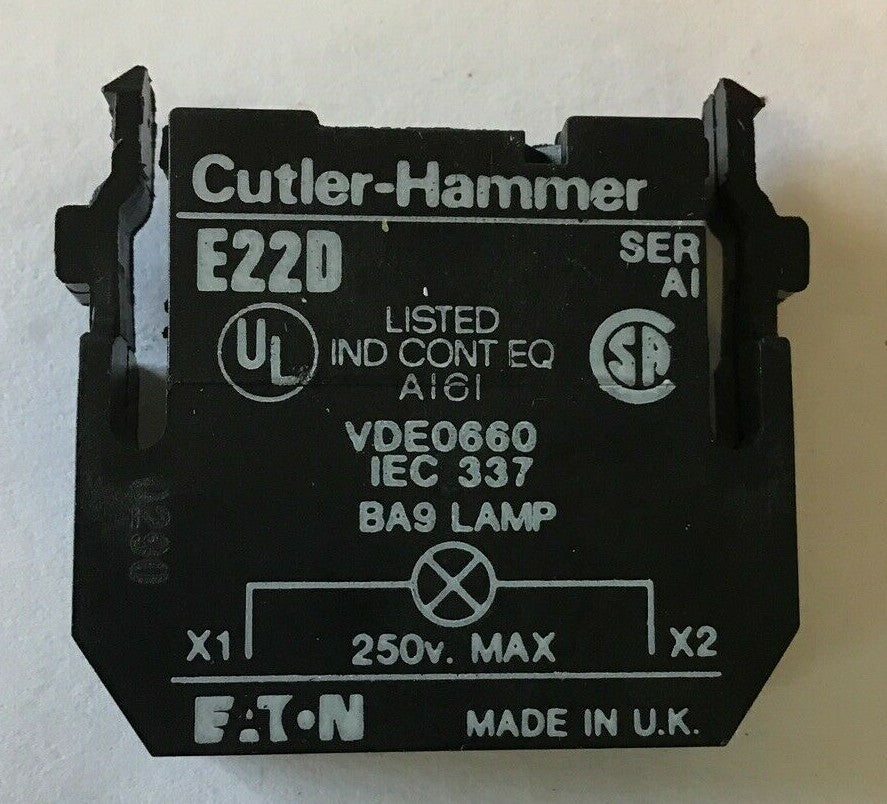 CUTLER HAMMER LEVER SELECTOR 3POS W/CUTLER HAMMER E22D 2
