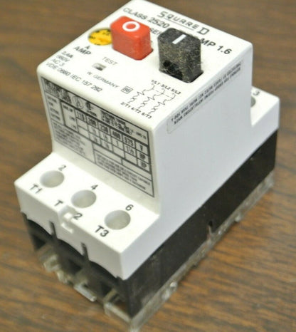 SQUARE D 2520 MP 1.6 MOTOR PROTECTIVE SWITCH / 1.6 - 2.4A / NEW SURPLUS0
