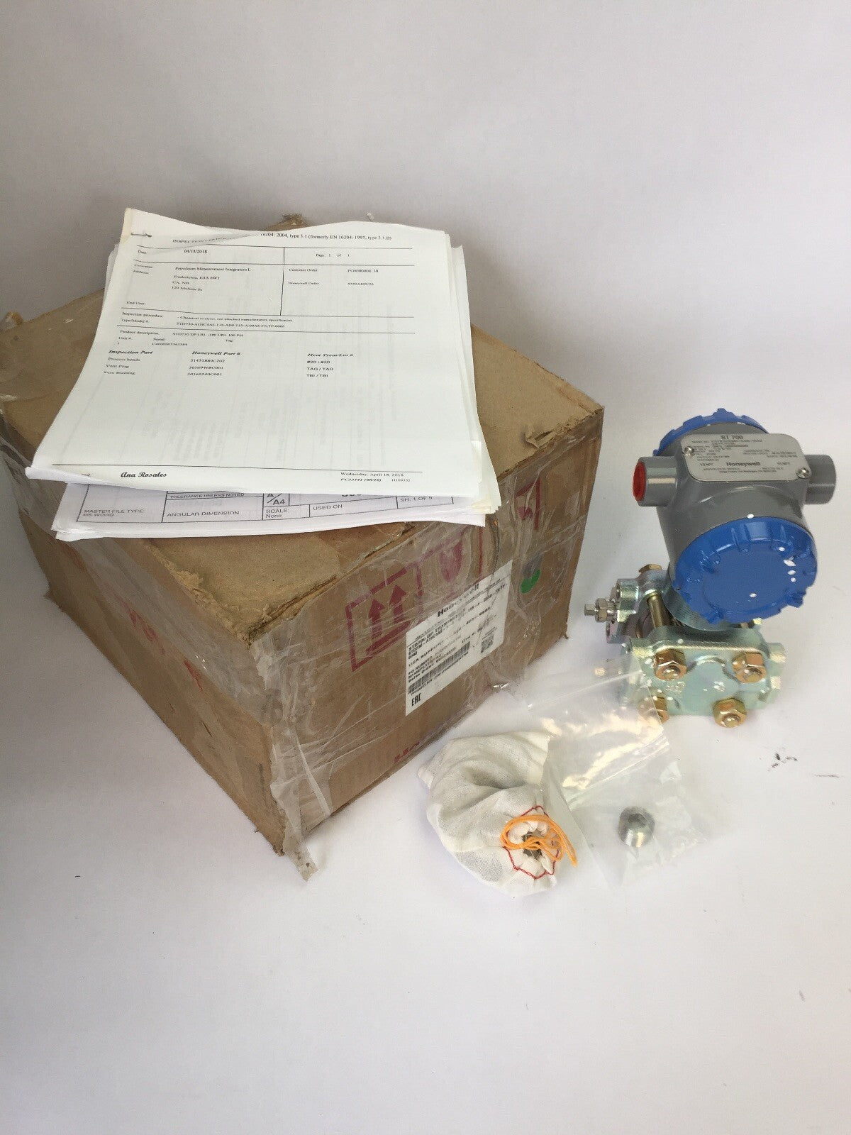 HONEYWELL STD730-A1HC4AS-1-B-AD0-11S-A-00A6-FX,TP-0000 STD700 DP TRANSMITTER0