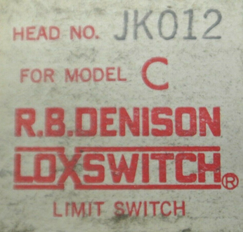 GOULD / R.B. DENISON JK012 LOXSWITCH HEAD for MODEL C LIMIT SWITCH / NEW SURPLUS1