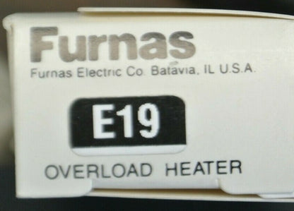 FURNAS E19 THERMAL OVERLOAD HEATER ELEMENT / NEW SURPLUS4