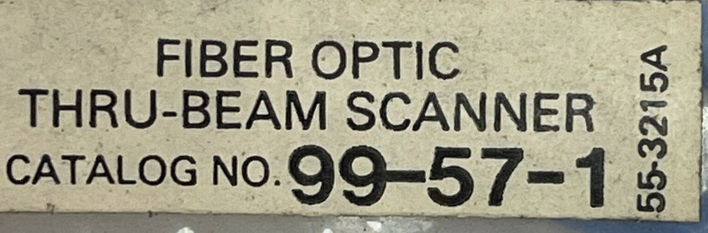 ELECTRONICS CORPORATION 99-57-1 PHOTOSWITCH FIBER OPTIC THRU-BEAM SCANNER1