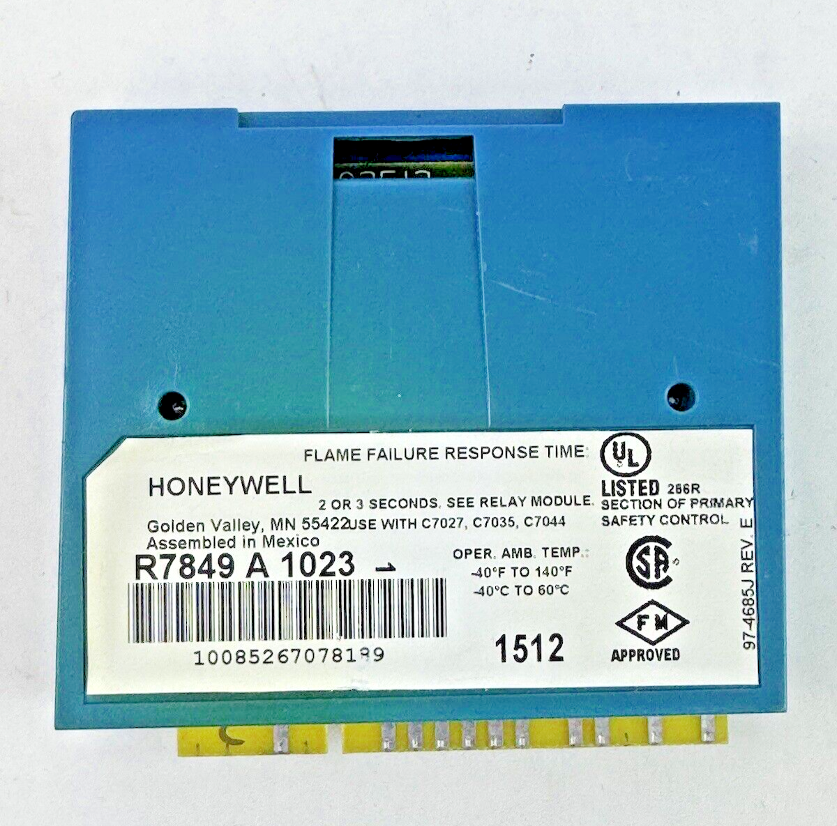 HONEYWELL - RM7823 A 1016 - ULTRAVIOLET FLAME AMPLIFIER - BURNER CONTROL11