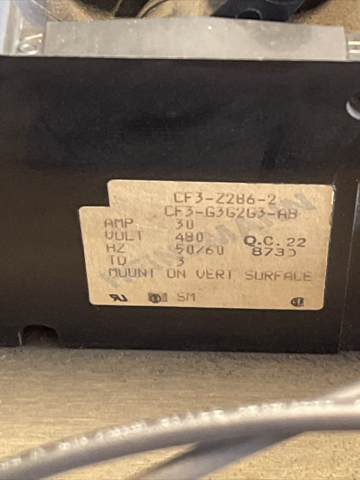 UNICO 701-917 AC DRIVE 308-194 CF3-Z286-2 CF3-G3G2G3-AB 30AMP 480V 303-8288