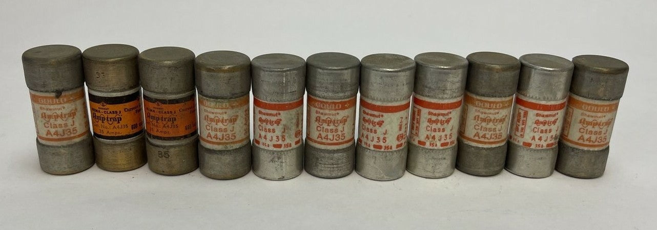 SHAWMUT A4J35 CLASS J AMP-TRAP FUSE 35AMP 600VAC (LOT OF 11)0