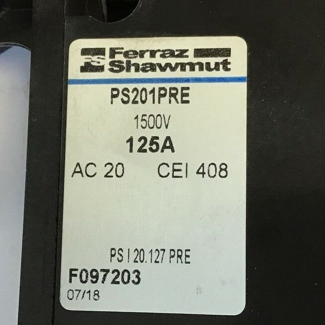 FERRAZ SHAWMUT PS201PRE FUSE HOLDER 1500V 125A 1