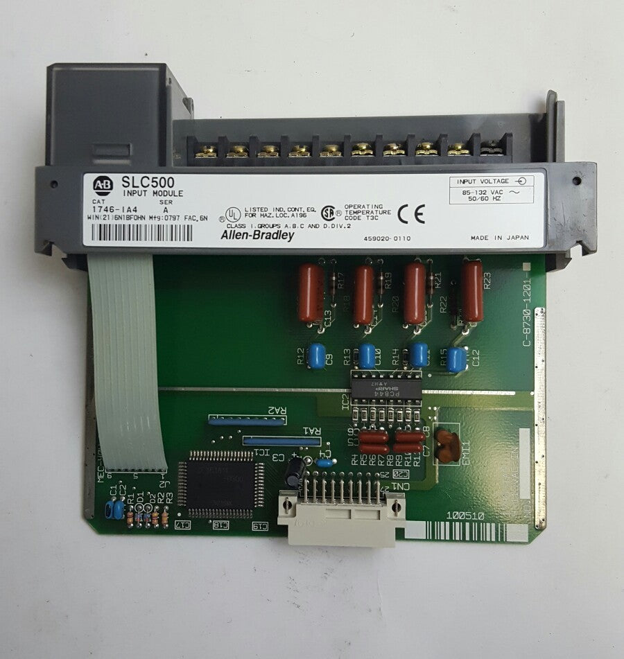 Allen-Bradley Input Module SLC 500 1746-1A4 SER A, 85-132VAC, 50/60HZ, USED0