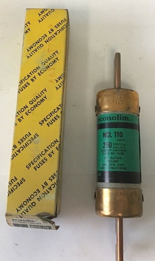 ECONOMY NCLR-110 FUSE ECONOLIM 110A 250V CLASS RK10