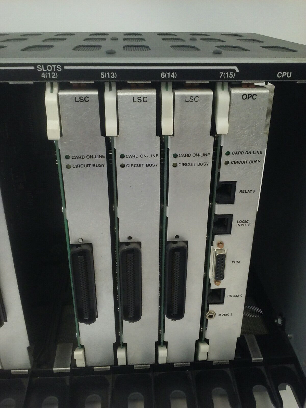 INTER-TEL 550.1200 MODEL AXXESS CARD CABINET W/ POWER SUPPLY 120/240V 4/2A 3