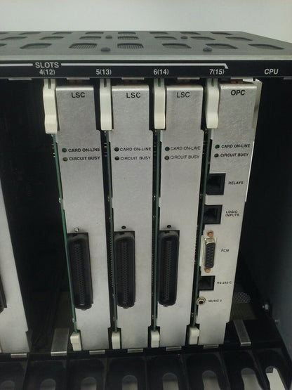 INTER-TEL 550.1200 MODEL AXXESS CARD CABINET W/ POWER SUPPLY 120/240V 4/2A 3