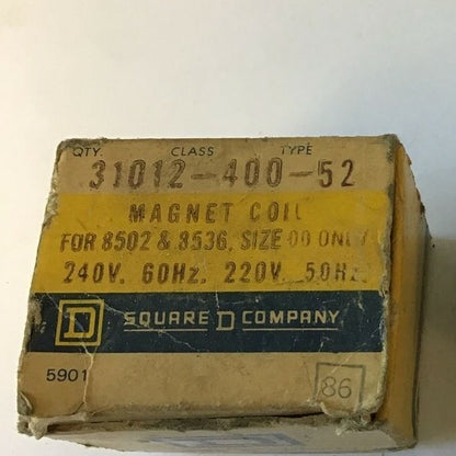 SQUARE D 31012-400-52 MAGNET COIL 240V 60HZ 1