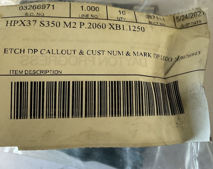 DAYTON HPX37 S350 M2 P.2060 XB1.1250 BALL PUNCH **BAG OF 10**1