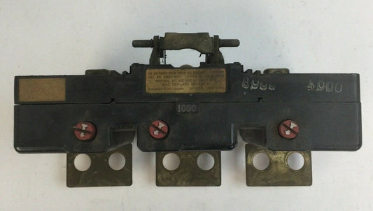 WESTINGHOUSE HNB31000T TRIP UNIT 1000AMP 3POLE 371D589G280