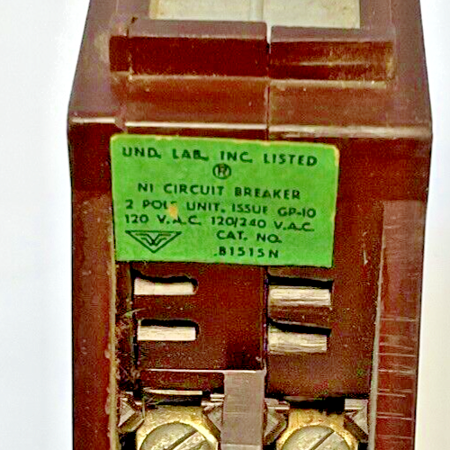 WADSWORTH B1515N CIRCUIT BREAKER 15A 2POLE 120/240VAC5