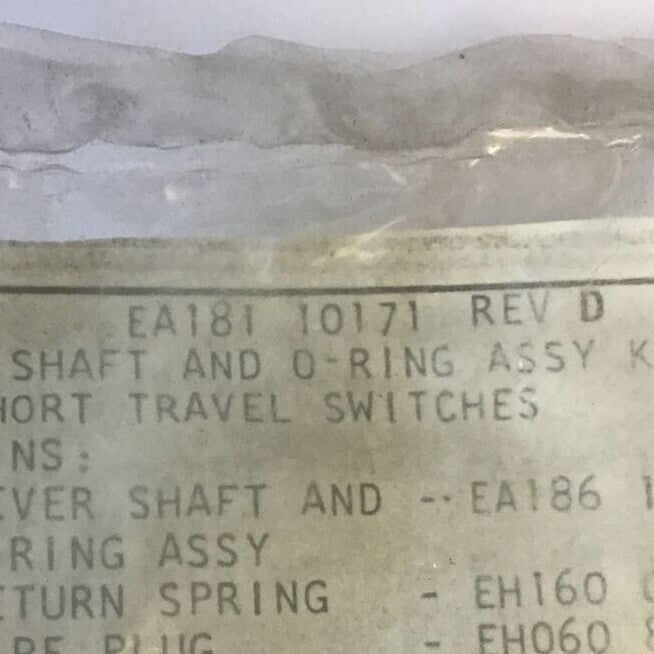 NAMCO EA181 10171 REV.D LEVER SHAFT AND O-RING ASSY KIT1