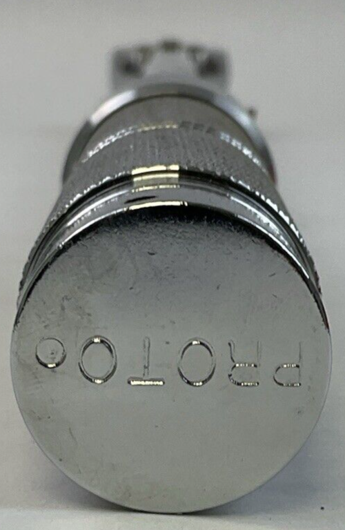 PROTO J6016C 1/2" DRIVE 30-150 FT-LB RACHETING HEAD MICROMETER TORQUE WRENCH3