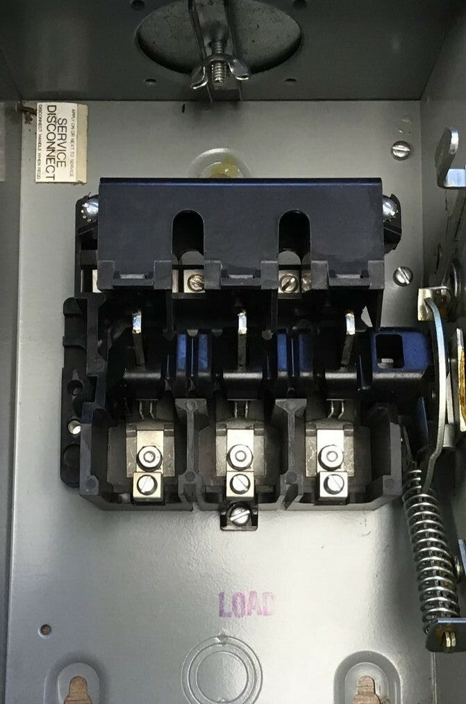 CROUSE-HINDS HU361AW HEAVY DUTY SAFETY SWITCH 30A 600VAC 3 POLES MODEL 45