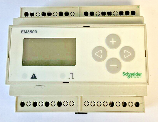 SCHNEIDER ELECTRIC EM3550 COMPACT ENERGY METER HW REV: 01B  0.1A 50/60HZ0
