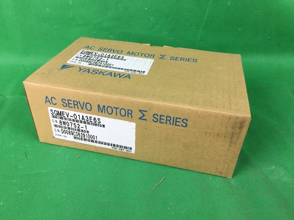 YASKAWA SGMEV-01A3E6S 200VAC AC SERVO MOTOR 0.89A *NEW*0