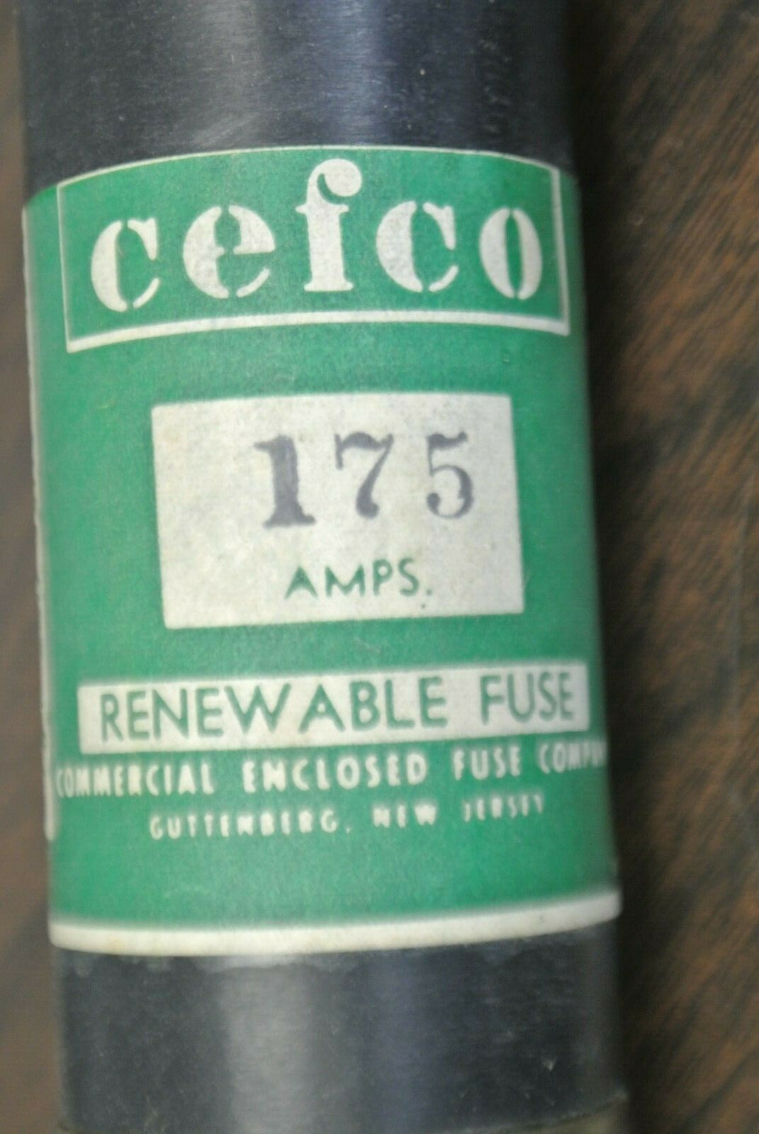 CEFCO R175 TIME LAG RENEWABLE FUSE / 250V / 175A / NEW SURPLUS1