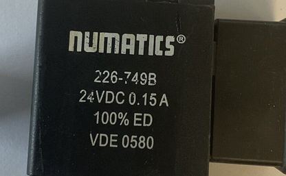 NUMATICS 226-749B SOLENOID COIL 24VDC 0.15A1