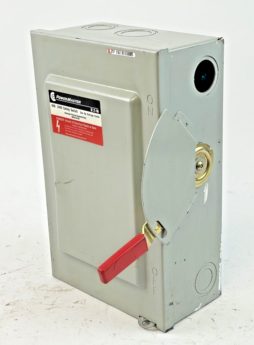 EATON - POWER MASTER - G322SNK - SAFETY SWITCH W/FUSES - 60 A, 240 VAC, TYPE 10