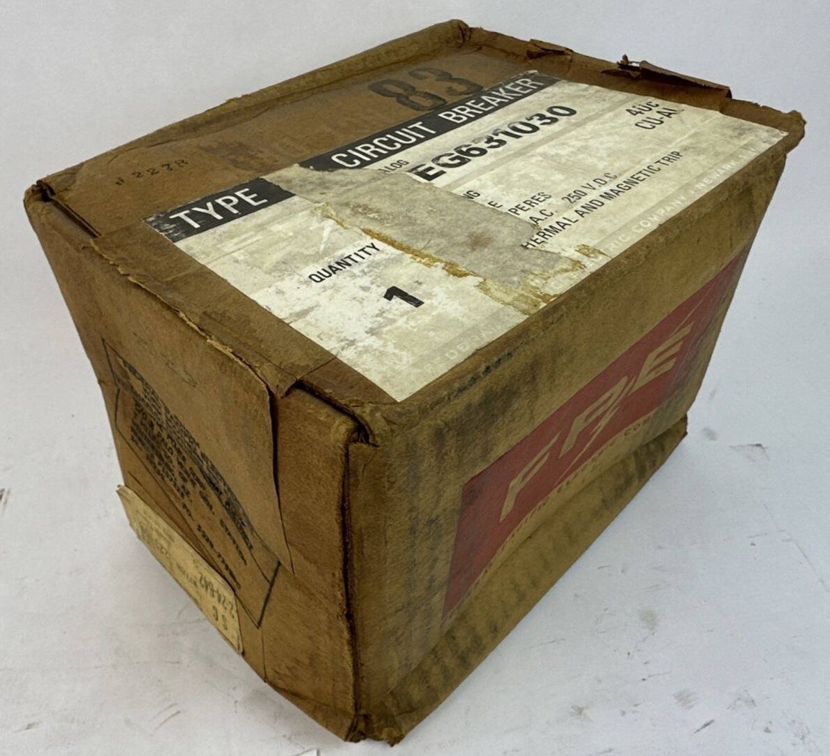 FPE HEG631030 TYPE AB CIRCUIT BREAKER 30AMP 600VAC 250VDC 3POLE1