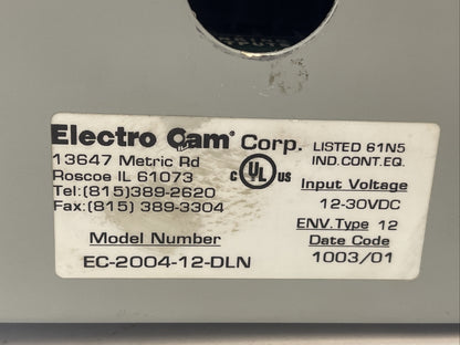 ELECTRO CAM EC-2004-12-DLN ROTARY CAM LIMIT SWITCH 12-30VDC ENV TYPE 121