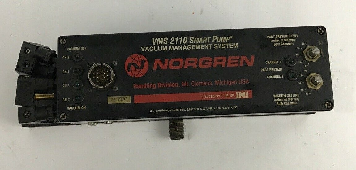 NORGREN VMS 2110 SMART PUMP VACUUM MANAGEMENT SYSTEM 24VDC VMS-2110-240
