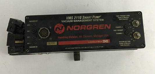 NORGREN VMS 2110 SMART PUMP VACUUM MANAGEMENT SYSTEM 24VDC VMS-2110-240