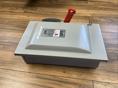 SIEMEN HF362N FUSIBLE SAFETY SWITCH 600VAC 50HP 600VDC 30HP 60A5