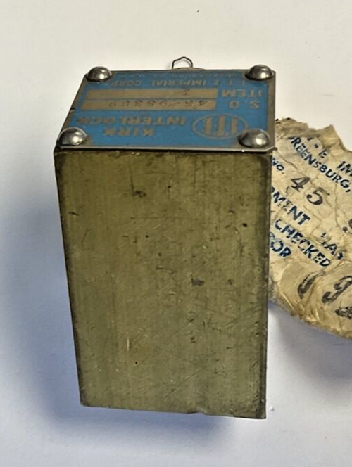 ITE 45-95389 KIRK INTERLOCK ITEM 1 KEYED2