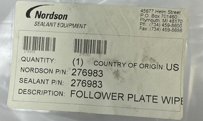 NORDSON 276983 MOLDED SEAL ASSEMBLY1