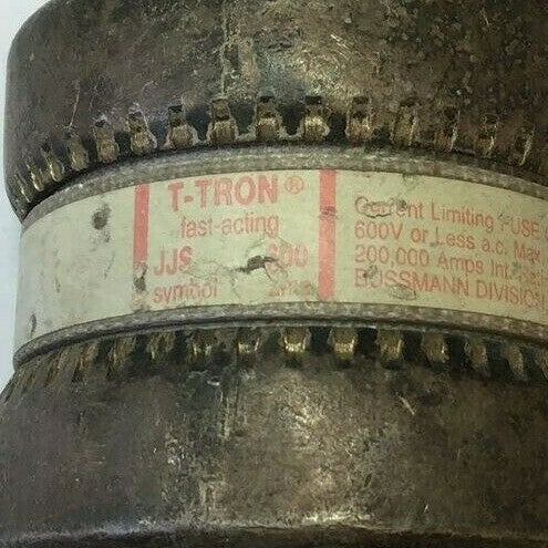 BUSSMAN T-TRON JJS600 FUSE 600A CURRENT LIIMITING 600V1