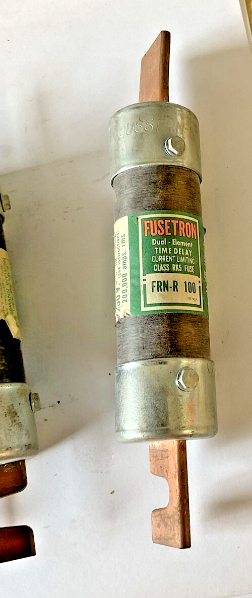 FUSETRON FRN-R100(2) FRN100(3) FUSE 100AMP CLASS RK5 ***LOTOF5**3