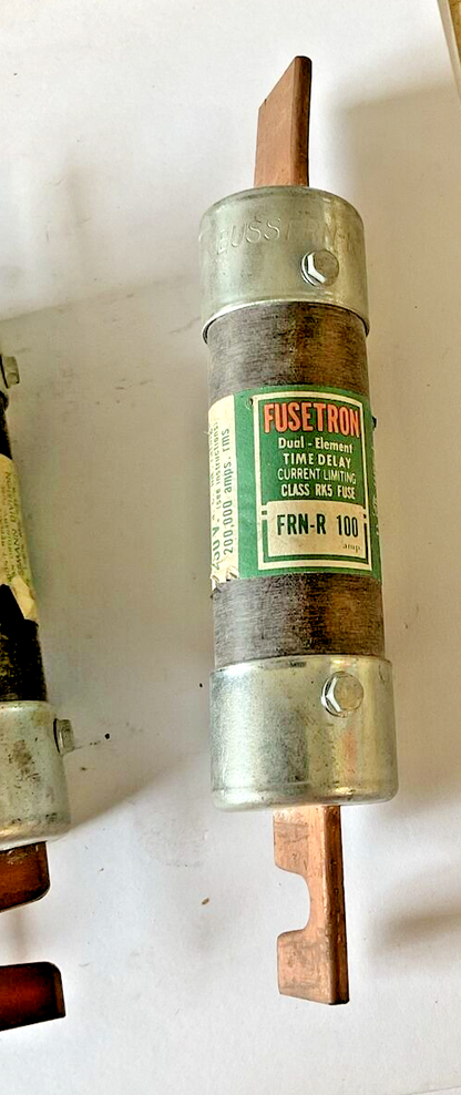 FUSETRON FRN-R100(2) FRN100(3) FUSE 100AMP CLASS RK5 ***LOTOF5**3