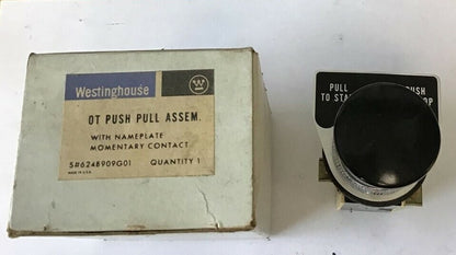 WESTINGHOUSE OT PUSH PULL ASSEMBLY MOMENTARY CONTACT 624B909G010
