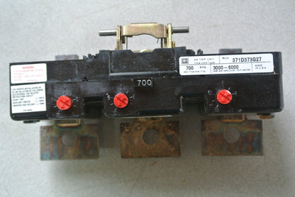 CUTLER-HAMMER HMD3700T THERMAL ADJ. TRIP UNIT - 700A, 3-POLE 371D373G27 3