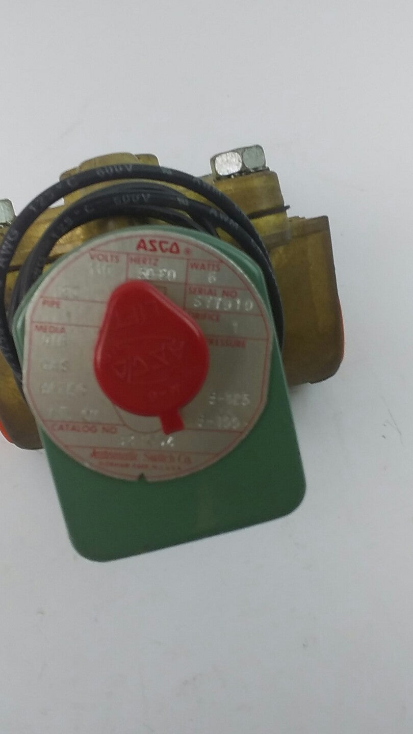 ASCO 8210D4 SOLENOID VALVE 100 VOLTS 50 HZ 120 VOLTS 60 HZ 6 WATTS5