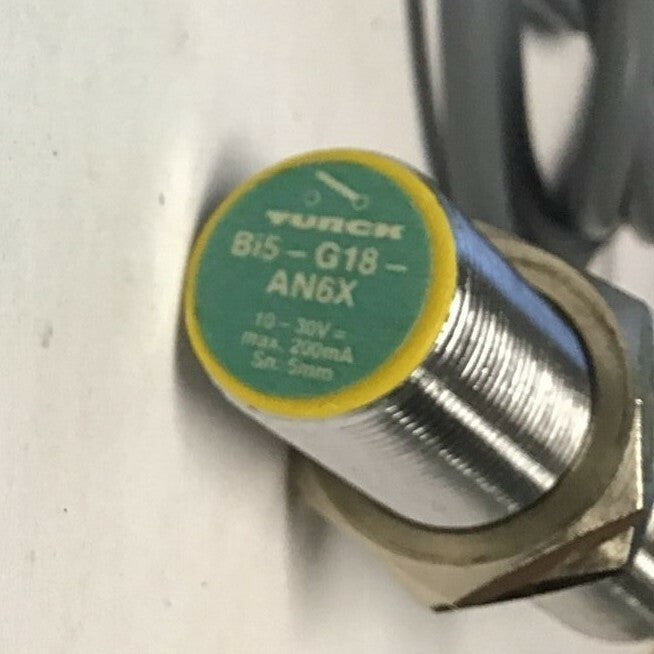 TURCK BI5-G18-AN6X PROXIMITY SENSOR 10-30V 5