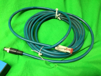 SICK OPTIC CLV650-0120 BARCODE SCANNER & CDM420-0102 POWER SUPPLY W/ WL18-3P43010