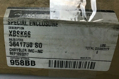 HOFFMAN XBSK66 BASE PEDESTAL2