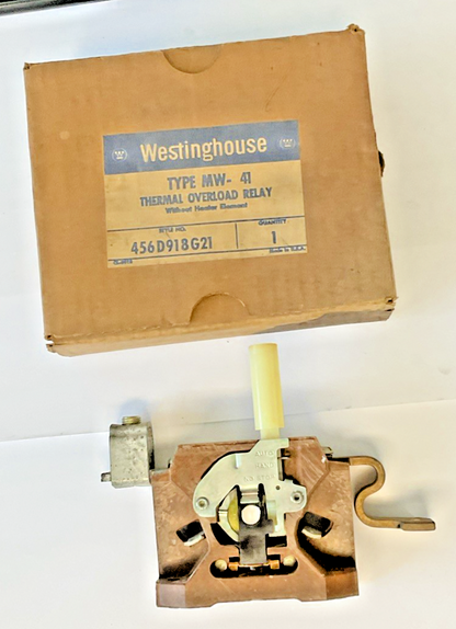 WESTINGHOUSE TYPE MW-41 THERMAL OVERLOAD RELAY 456D918G210