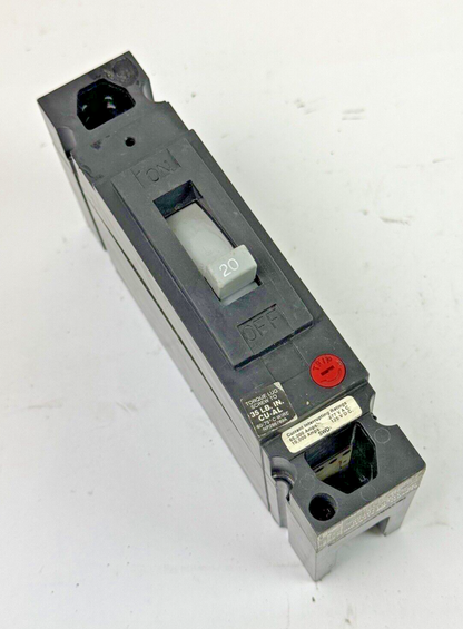 GE - THED113020 - MOLDED CASE CIRCUIT BREAKER - 1 POLE/277VAC/20A0