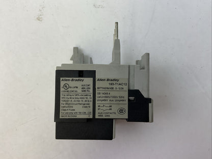 ALLEN BRADLEY 193-T1AC12 SER A OVERLOAD RELAY 9-12.5A3