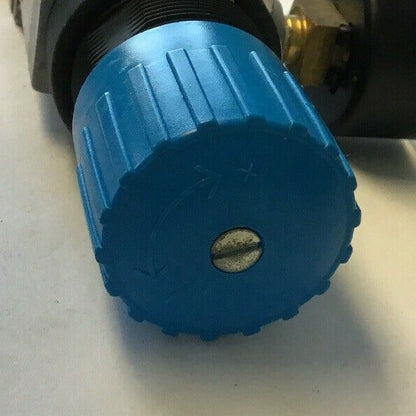 FESTO LR-ZP-P-D-1 PRESSURE REGULATOR PLATE W/FESTO PRESSURE GAUGE  4