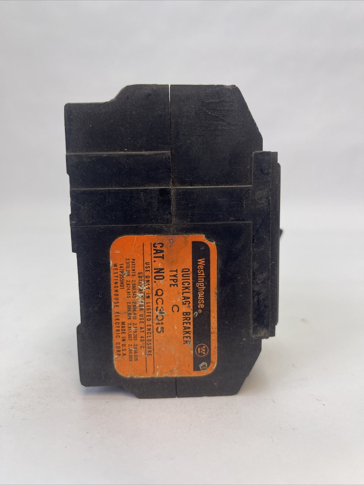 CUTLER HAMMER / WESTINGHOUSE QC3015 CIRCUIT BREAKER 15A 3P 120/240VAC2