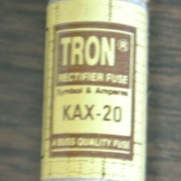 BOX of 10 / BUSS KAX20 RECTIFIER / SEMICONDUCTOR FUSE / 20A / 250V / NEW SURPLUS2