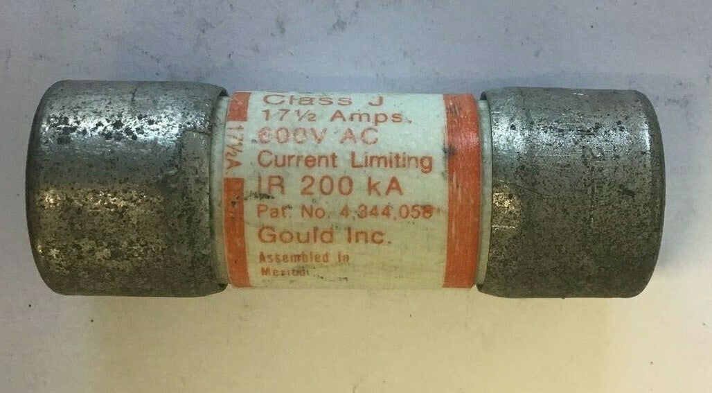 GOULD SHAWMUT AJT17 1/2 AMP TRAP 17 1/2A 600V  TIME DELAY CLASS J****LOTOF5****2