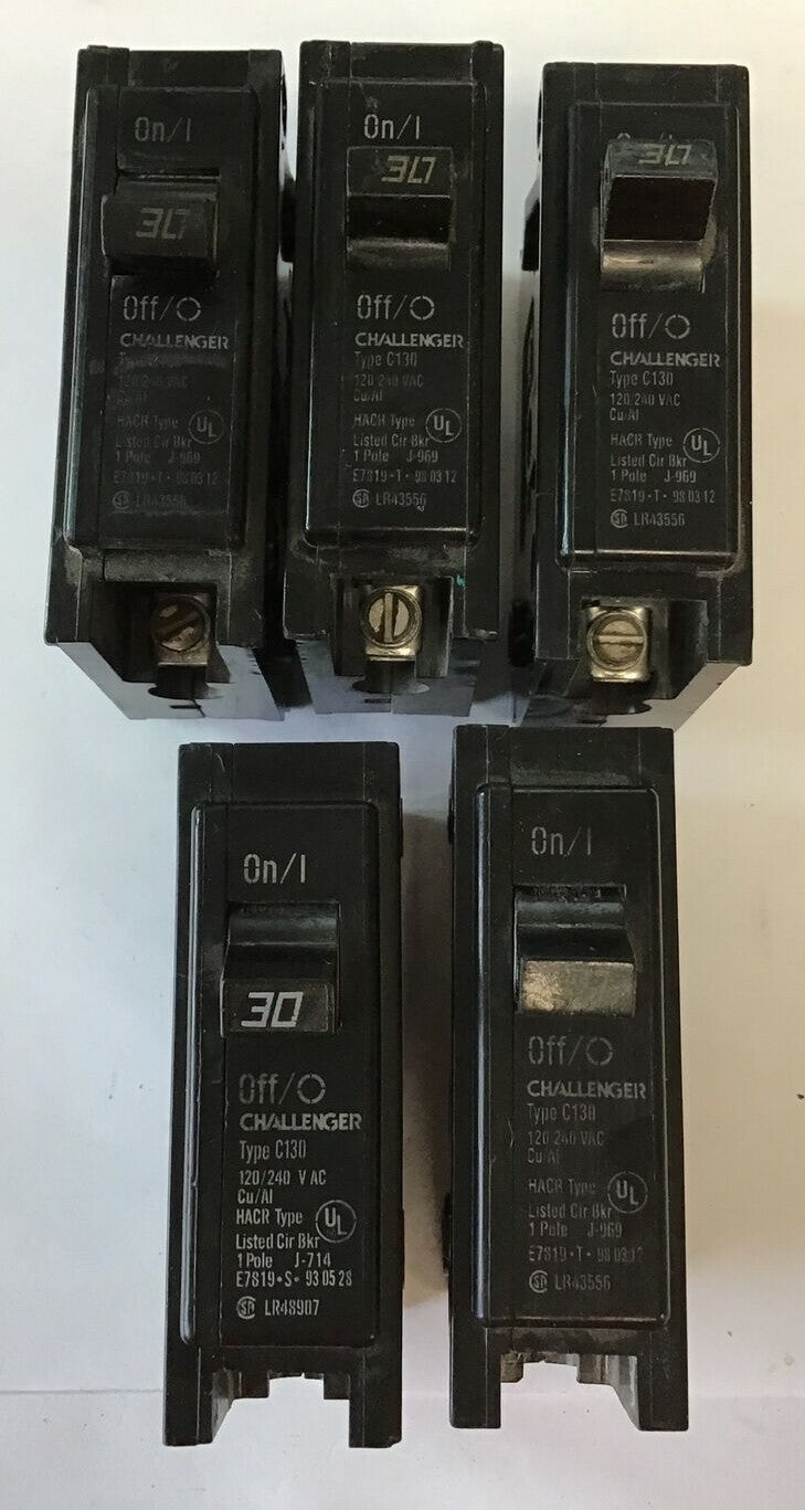 CHALLENGER C130 120/240VAC TYPE HCAR 1POLE ***LOTOF5***0